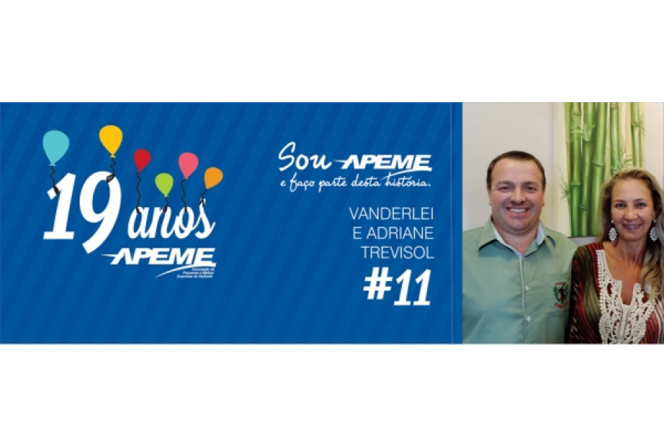 “Sou APEME e faço parte desta história”  com Vanderlei e Adriane Trevisol