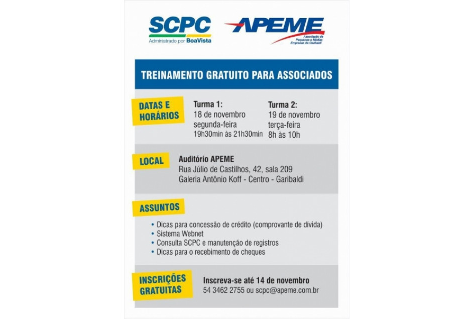 APEME oferta treinamento sobre crédito para vendas de final de ano