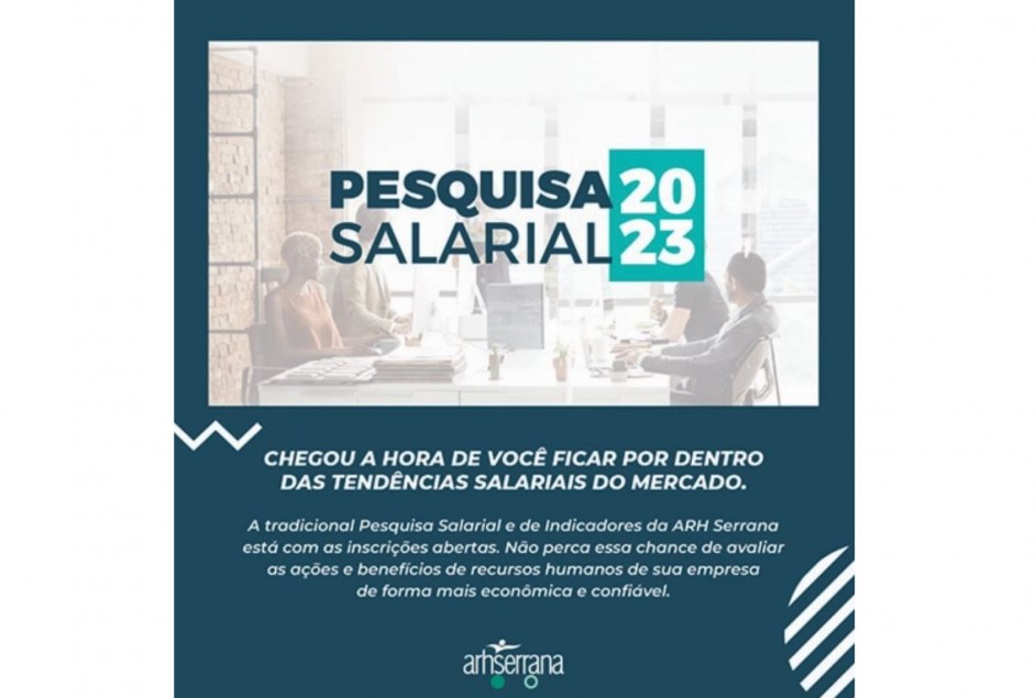 Associados à Apeme têm desconto diferenciado para participar da Pesquisa Salarial 2023 da ARH Serrana