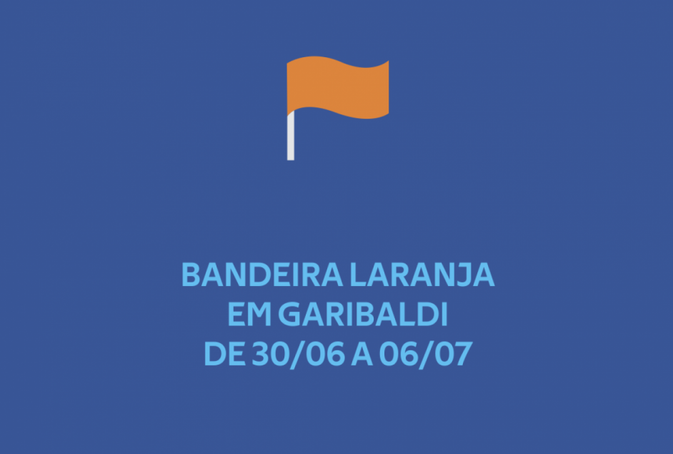 Bandeira Laranja em Garibaldi de 30/06 a 06/07