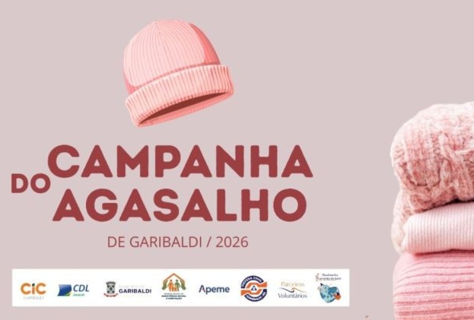 Campanha do Agasalho de Garibaldi entra em momento decisivo com a intensificação do frio